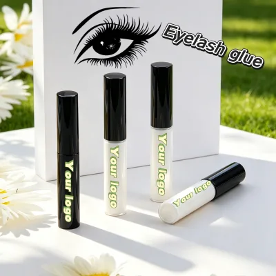 Own Brand Custom logo Adhesive Lash Glue Pen and Brown Mini Liquid Waterproof Lash Eyeliner Glue
