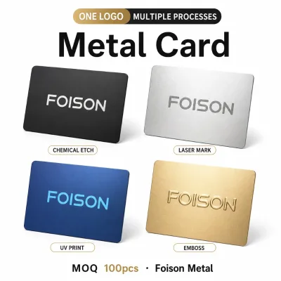 Custom Precision Engraved Aluminum Cards Gold Metallic Finish Stainless Steel Blank Loyalty Cards Professional Card