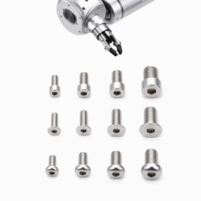 7075 Aluminum CNC Machined Screws Anodized Precision Hex Socket Bolts for Robot Arm Joint Drone Frame Automation Parts Custom