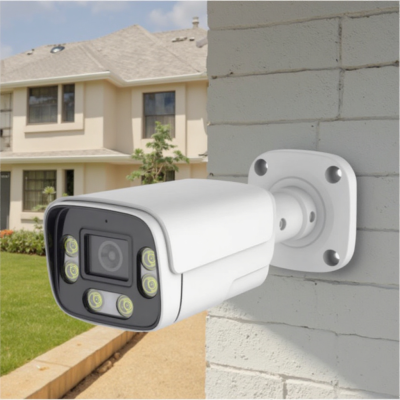 4MP IP POE Camera Motion Detection Outdoor Camera Full Colorvu With Audio 2.8mm Lens