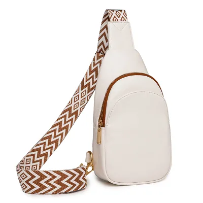 Factory Supplied Custom logo Zipper Large Capacity Crossbody Women Chest Bags for Travelling