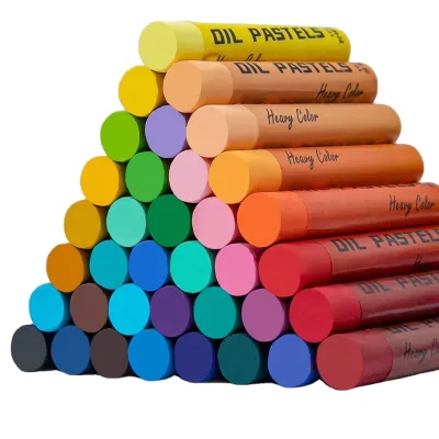 Custom Packaging Soft Oil Pastels Set of 12/24/48 Pack Assorted Colors