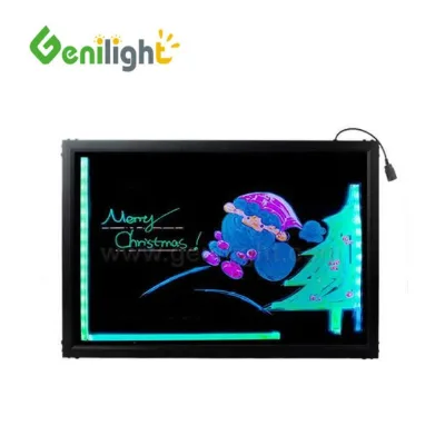 40/60, 50/70, 60/80 Acrylic Led Black Frame Writing Board with High Quality