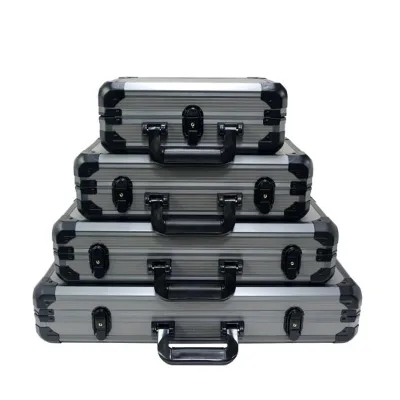 Texas Gray Reinforced Deluxe Casino Style Poker Chip Case