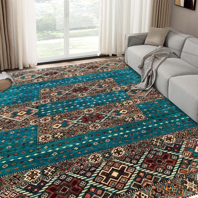 Absorbent Area Rug for Bedroom Baby Flooring Carpets Handmade Polyester Pile Kids Rug in Rainbow