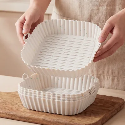 Silicone Baking Tray Reusable Air Fryer Household Food-grade Steaming Tray Pot Pad Baking Cake Special Mold