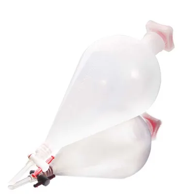 Lab PP Pear Shaped Separatory Funnel Plastic Polypropylene Separatory Funnel with Scale