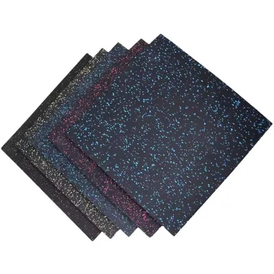 Anti-Slip Gym Floor Rubber Mat Interlocking Grounding Mat Gym Equipment Rubber Floor Matting for Gymnastics Protective Flooring