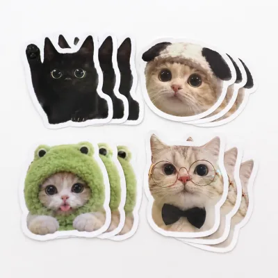 Personalized Die Cut Sticker with Custom Pet Logo Holographic Vinyl Pet Stickers for Laptop Water Bottle Waterproof Decals