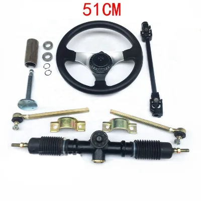 300mm Steering Wheels for Go Karts and 320mm/420mm/510mm Steering Gear Complete Set