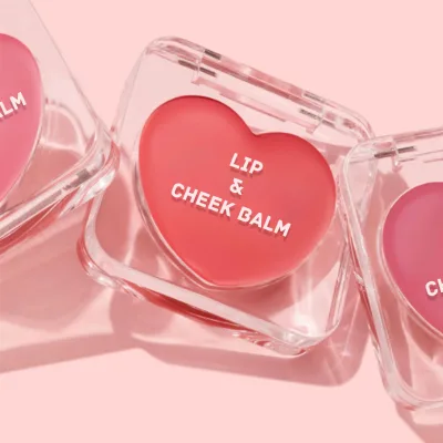 Cheek and Lip Balm Blush Palette Wholesale Bulk Long Lasting Tinted Creamy Blusher Your Logo Vegan Heart Blush Balm