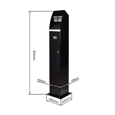 Floor Standing Windproof Ashtray for Indoor/Outdoor Use