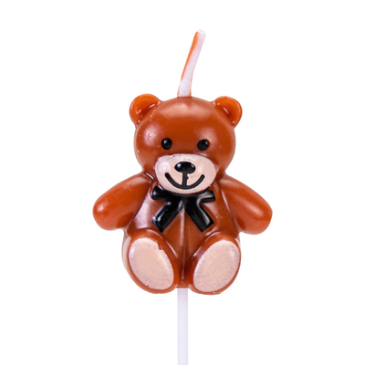New Cute Little Bear Candle Cute Cartoon Bear Candles Birthday Party Cake Decoration Cake Candles