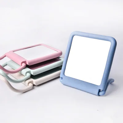 Korean Fashion Cosmetic Mirror Portable Folding Utility Creative School Desktop Mirror