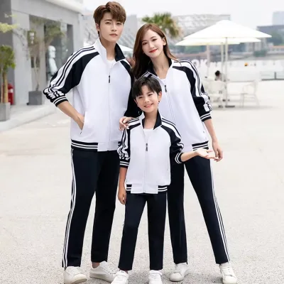 Spring Autumn Primary Secondary School Uniform Set Junior Senior High School Class Uniform Jacket Unisex Sports Suit
