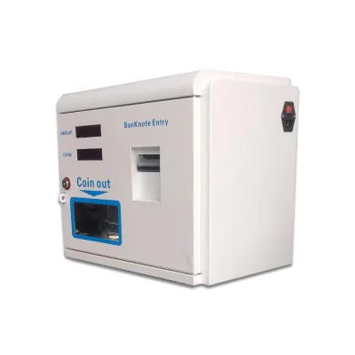 Mini Desktop Wall Mounted Metal Coin Changer Vending Machine Manual Currency Exchange Machine to Change Bills to Coins
