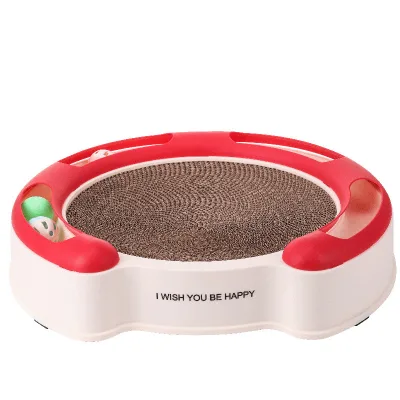 Yun High Quality Interactive Durable Cute Corrugated Paper Cat Scratching Protector Board & Claw Grinder Cleaner Toy