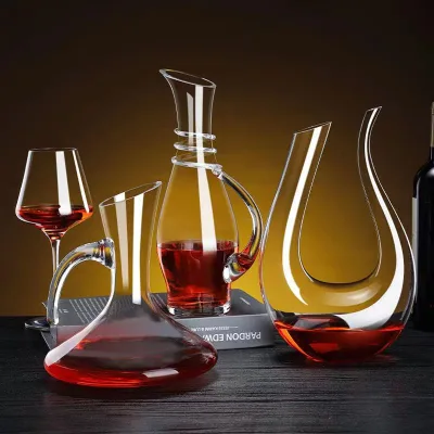 Wine Glasses Decanter Top Seller Lead Free Wholesale Clear Crystal Wine Glass Wine Decanter