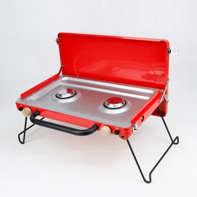 Vooma 2-Burner Stainless Steel Gas Outdoor Grill with High Fire Easier Cleaning Coated Stove for Family Gatherings