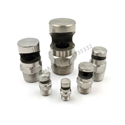 Deflected Wide-angle Flat Fan Nozzle 1/8" 1/4" 3/8" 1/2" 3/4" Bsp Male Stainless Steel Spray Sprinkler for Dust Removal Cooling