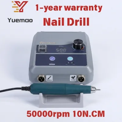 Portable Salon Gear 50000RPM Brushless Motor Electric Nail Drill Low Vibration Silent Running Nail Drill for Home DIY Manicure