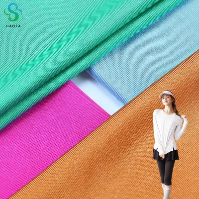 New Arrival 96% Recycle Polyester 4% Spandex Crepe Recycled Polyester Fabric Sportswear Pique Dyed Fabric