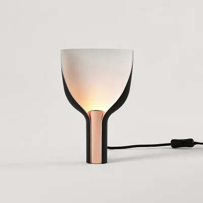 Postmodern Modern Designer Hotel Bedroom Table Lamp AC-Powered Iron Body for Personalized Decorative Lighting