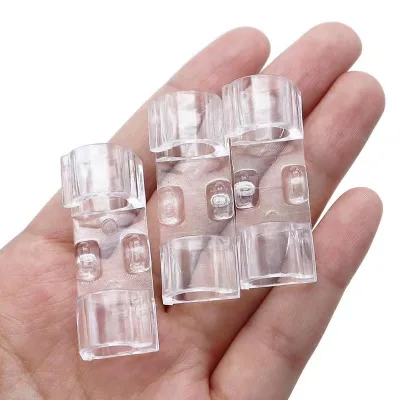 Plastic PC Transparent Self Adhesive Wire Rope Cable Clips for Wire Management in Home Office