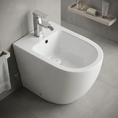 Hot Sale Bathroom Modern One Piece WC Bidet Floor Installation Ceramic Bidet Toilet for Women Use