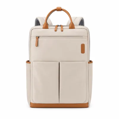 Premium Lightweight Polyester Laptop Backpack Large Capacity Travel School Work Bag for Women
