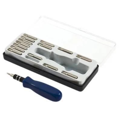 Mini Tamper Proof Magnetic Screwdriver Drill Bit Screw Driver Bits Hex Torx Flat Head 1/16" Hand Tools Screwdriver Kit Set