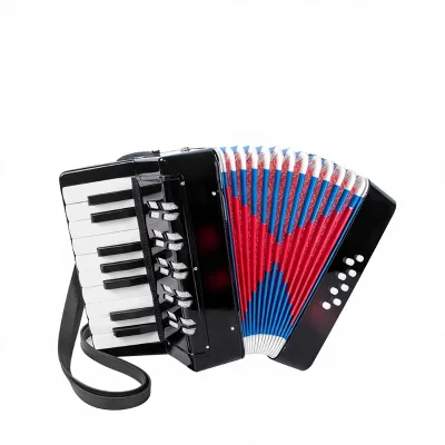 Factory Direct 17-Key Diatonic Children's Accordion Beginner Educational Playing Toy Instrument Cross-Border Hot-Selling