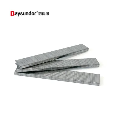 20Ga Galvanized Pneumatic Staple Pins 4J 22mm Smooth Shank Corrosion Resistant Galvanized Steel Staple U-type Nails