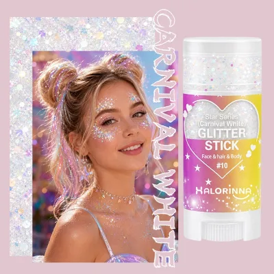 HALORINNA Body Glitter Stick 16g Portable Package Easy to Carry for Outdoor Stage Performance and Video Shooting Wholesale OEM