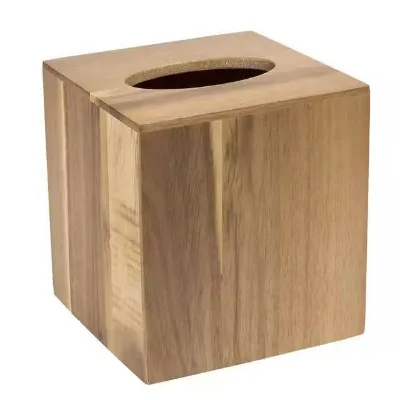 Wooden square Tissue Box Simple Tissue BoxCustom Tissue Box