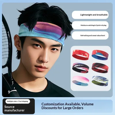 Custom Trail Event Sponsor Logo Sports Headbands for Workout Gym Fitness Women Men's for Sweat Sweatbands High Quality Custom