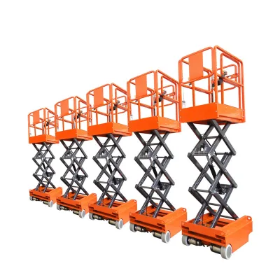 6m Mini Hydraulic Aerial Construction Elevator Electric Small Scissor Lifts