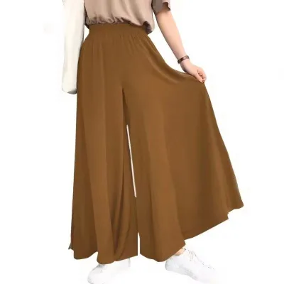 I-0293 Spring and Summer Women's Plus Size Wide Leg Pants Mid Rise Elastic Drape Straight Leg Trousers Pants
