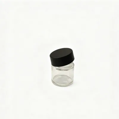 50ml 100ml High Quality Glass Cream Jars Refillable with Black Lid for Skin Care & Lotion Packaging