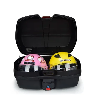 JDR-698 Large Storage Motorcycle Top Box, 45L Capacity, New, PP Material, Made in China