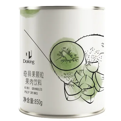 Doking Fruit Delicious Jam Full Flesh Sweet Fragrance Happy Beverage Canned Kiwifruit Pellets