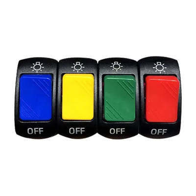 Modified Double Flash Switch for Motorcycle & Electric Car Color Light Flameout Warning Headlight Switch Easy Start