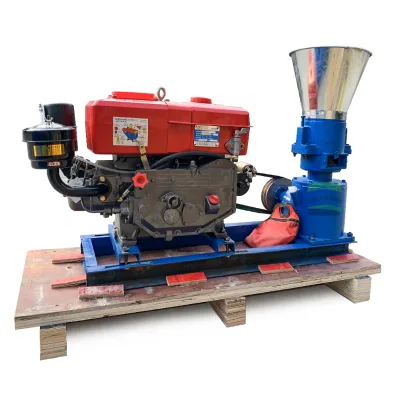 High Power Farm Diesel Feed Pellet Machine New 1-Year Warranty Core Component Motor for Breeding Farm