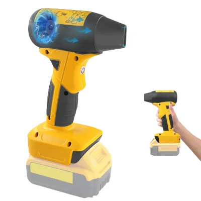 Brushless Jet Blower Portable Violent Turbo Fan 4-Speed Wireless Handheld Fan Fit for Dewalty 20V Battery