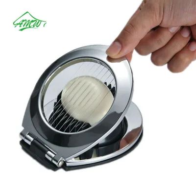 Zinc Alloy Chicken and Duck Egg Cutter Egg Flower Slicer Two-in-one Multi-purpose Egg Cutter