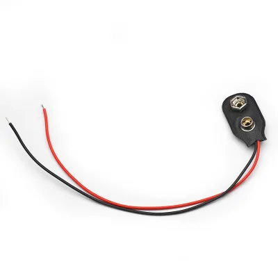 I Type Battery Button Holder 15CM Line 9V Battery Box Battery Buckle Soft Buckle Hard Buckle
