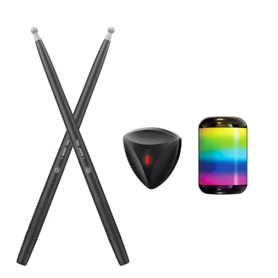Virtual AR Electronic Drum Toy Somatosensory Drum Kit Portable air Drum Sticks Set for Kids Adults Music Beginners Practitioners