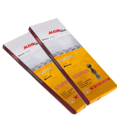 BKS Wholesale XINUONUO M410 Steel Bike Chain 1/2''x1/8'' 10-Speed Compatible Safety Adjustable Lightweight Spare Parts