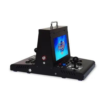 Back-to-Back Street Arcade 2000 Games in 1 Mini Multi Languages Joystick Video Game Console for 2 Players