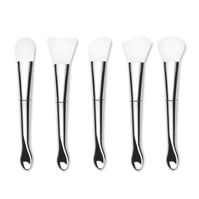 Custom logo Cosmetic Silicone Brush Double Side Cosmetic Spatula Soft Mask Brush Beauty Face Tool